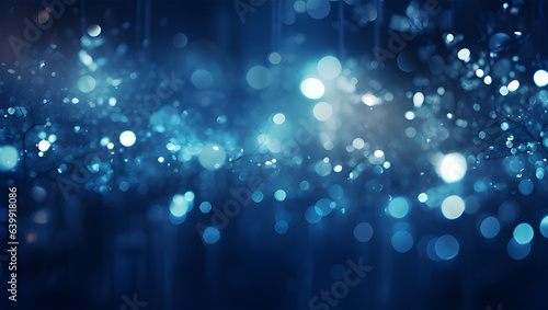 Wallpaper Mural a blue space with dust particles background ai generative Torontodigital.ca