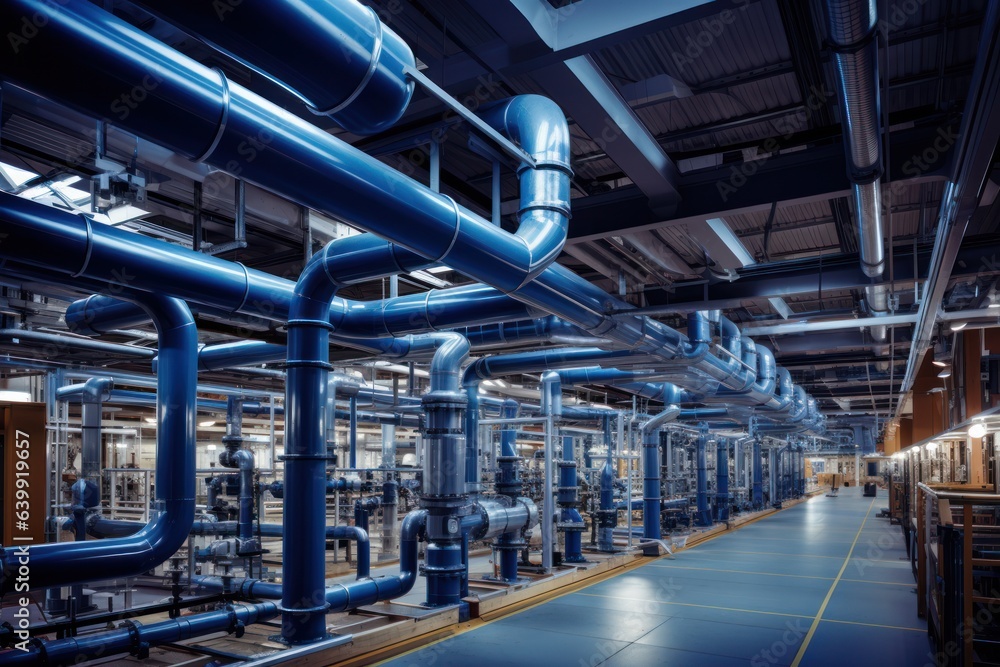 factory, production, construction, futuristic, artificial, automated, pipe, facility, system, structure. background image is in factory, there have large pipe and automated facility system for product factory, production, construction, futuristic, artificial, automated, pipe, facility, system, structure. background image is in factory, there have large pipe and automated facility system for product