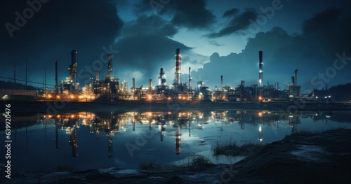 factory, industry, construction, futuristic, pipe, industrial building, gas, facility, system, structure. background image is factory and industry, there have large pipe, gas from that pipe into sky.
