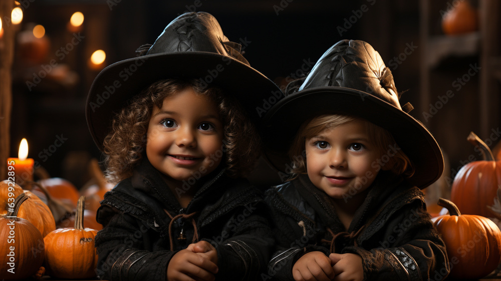 It's Halloween, trick or treating? perfectly carved pumpkins of all sizes and kids wanting to party with treats
It's Halloween, trick or treating? perfectly carved pumpkins of all sizes and kids wanting to party with treats