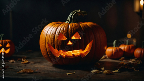 Zucca di Halloween decorata