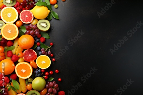 A banner design with fruits and juices theme © Tarun