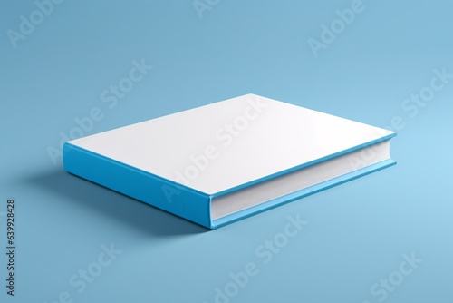 3D Blank Hardcover White Book Mockup for Creative Book Cover Design