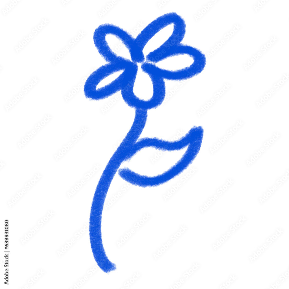 Obraz premium flower cute pen doodle handdrawn notebook