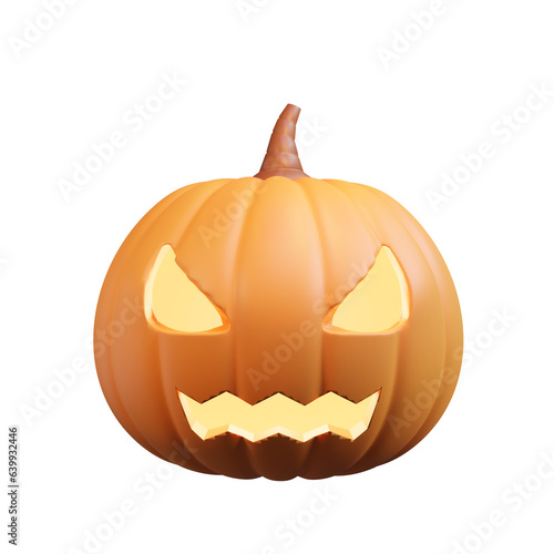 Ghost pumpkins on Halloween Day.