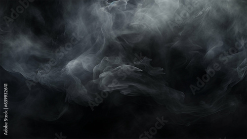 smoke on black background