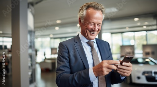 businessman using smartphone