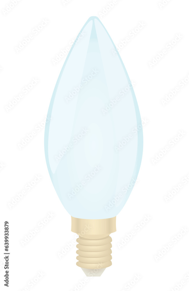Narrow light bulb. vector illustration Narrow light bulb. vector illustration