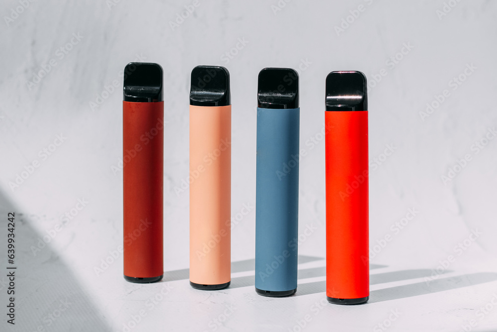 Multicolored multi-use electronic vape cigarettes Multicolored multi-use electronic vape cigarettes