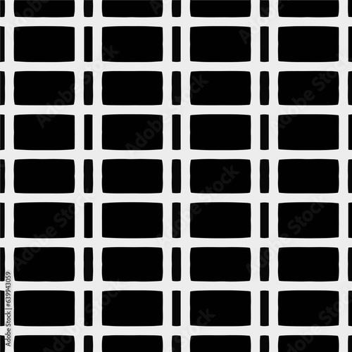 White background with black pattern. Seamless texture for fashion, textile design,  on wall paper, wrapping paper, fabrics and home decor. Simple repeat pattern.
