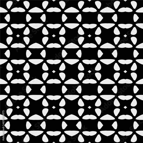 White background with black pattern. Seamless texture for fashion  textile design   on wall paper  wrapping paper  fabrics and home decor. Simple repeat pattern. 