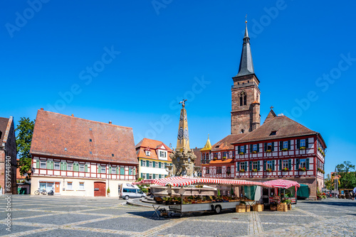 Königsplatz, Schwabach, Bayern, Deutschland 