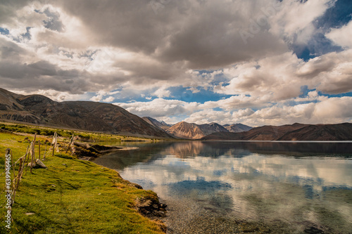 lake and mountains