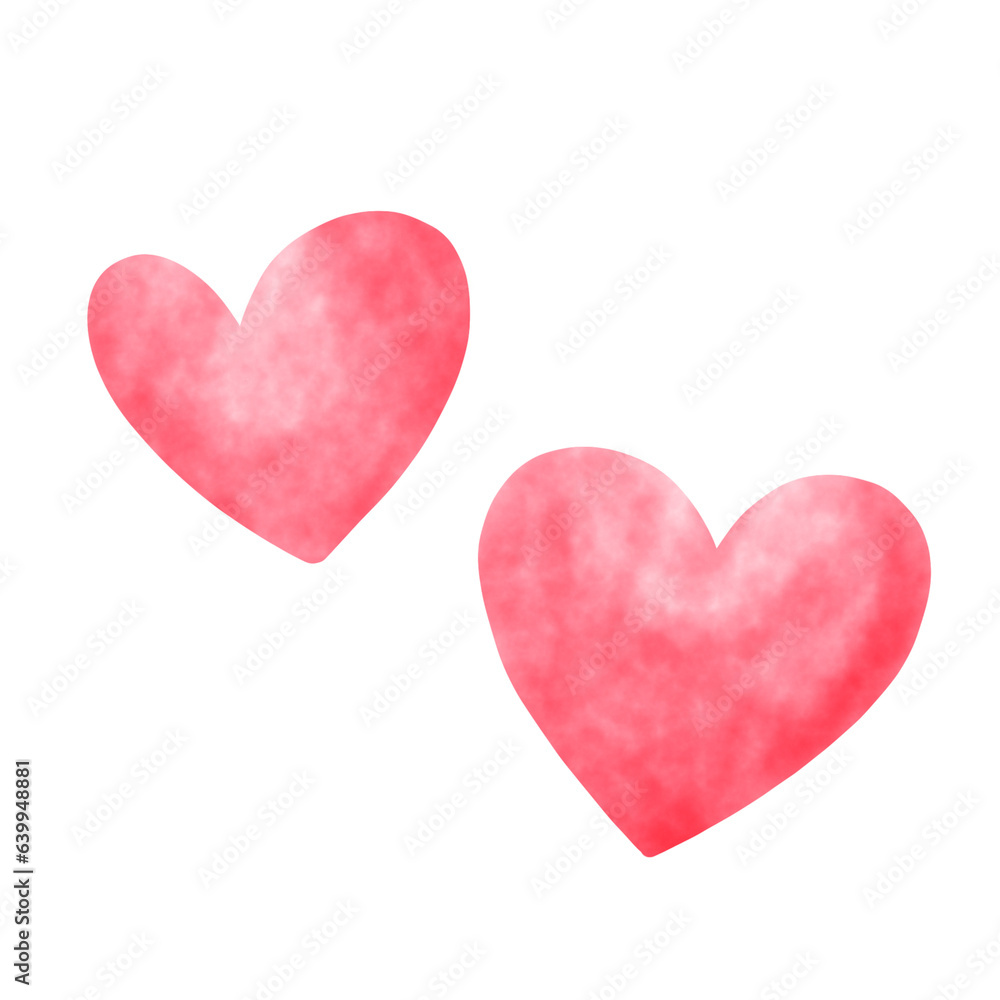 2 mini hearts