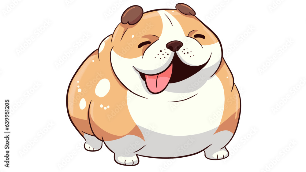 cute dog illustration