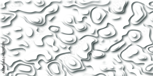  Topographic map. Geographic mountain relief. Abstract lines background. Topo contour map on white background, Topographic contour lines vector map seamless pattern vector illustration.