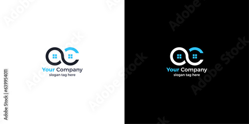 modified O logo with windows