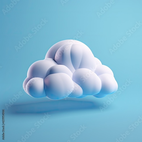 3d render of an isolated cloud © DailyLifeImages