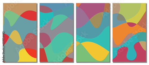 Abstract wavy set background.