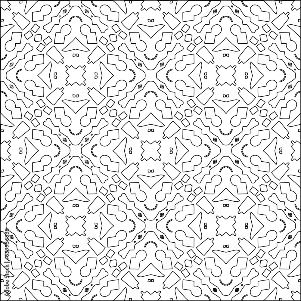 Stylish texture with figures from lines.Abstract geometric black and white pattern for web page, textures, card, poster, fabric, textile. Monochrome graphic repeating design. Stylish texture with figures from lines.Abstract geometric black and white pattern for web page, textures, card, poster, fabric, textile. Monochrome graphic repeating design.