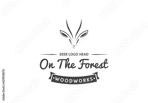 this is a a unique deer logo design for your business
