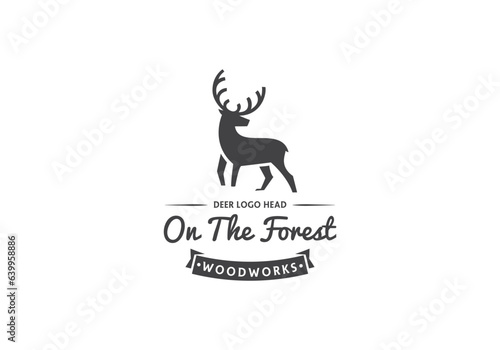 this is a a unique deer logo design for your business