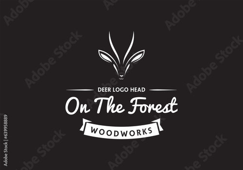 this is a a unique deer logo design for your business