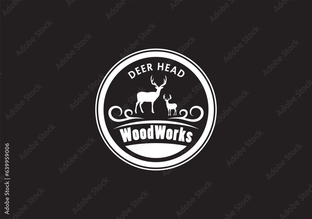 Fototapeta premium this is a a unique deer logo design for your business