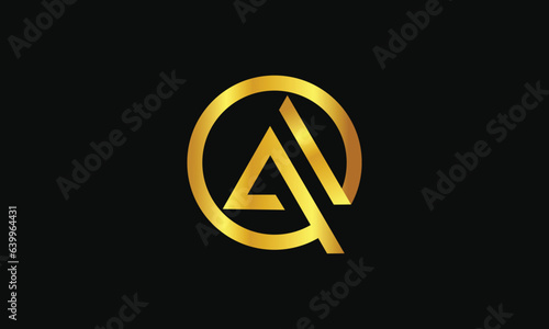 Golden a letter logo design free download