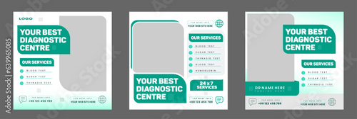 diagnostic centre or healthcare promotion social media post