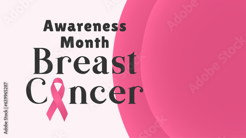 Breast cancer awareness month banner