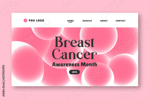 Breast cancer awareness month banner