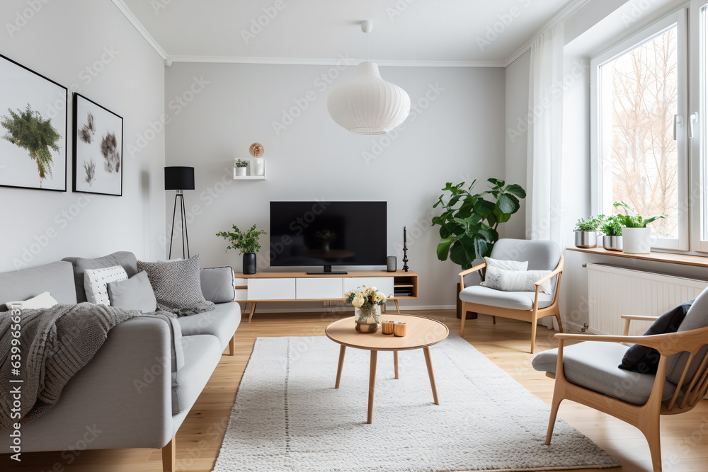 Television put on wood table, background white wall. Television put on wood table, background white wall.