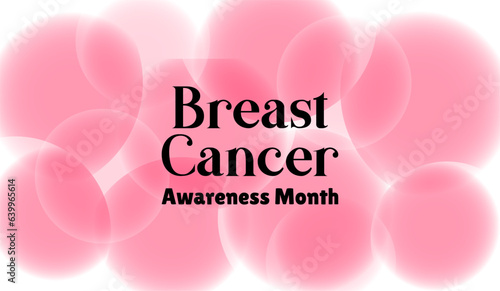 Breast cancer awareness month banner