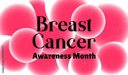 Breast cancer awareness month banner