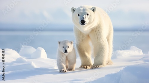 polar bear in the snow © Nica