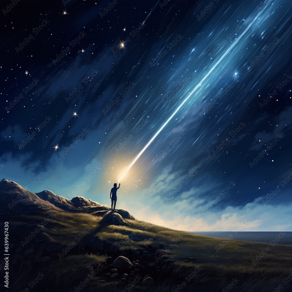 Fototapeta premium Shooting star.