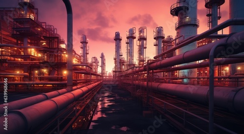 oil refinery and gas pipelines Generative AI
