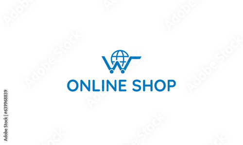 Logo design for the online shopping market.