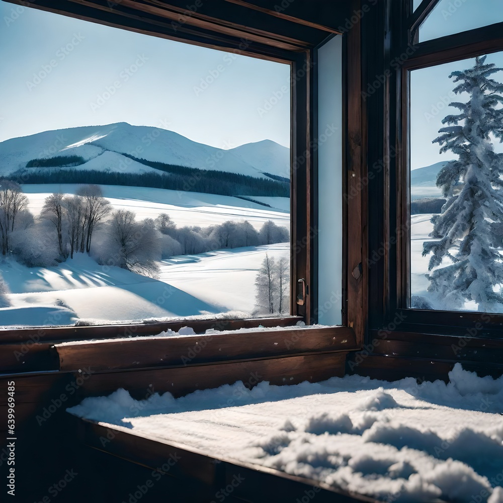 window in the mountains window in the mountains
