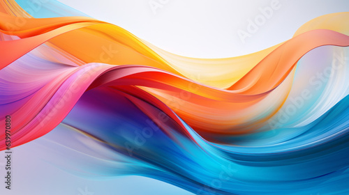 Dynamic Abstract Motion Lines in Vibrant Hues