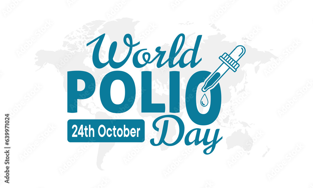 World Polio Day, October 24, banner, card, poster, template. Vector illustration World Polio Day, October 24, banner, card, poster, template. Vector illustration