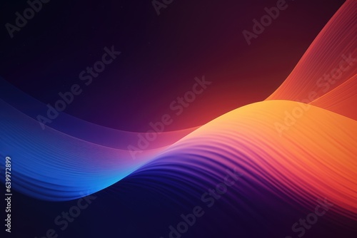Grainy color gradient background orange purple blue yellow wave