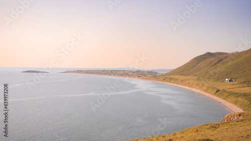 sunset on the beach, Rhossili