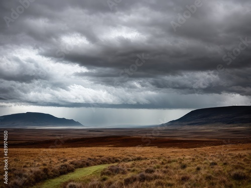 Bad weather. Dramatic landscape. Generative AI © vavfoto