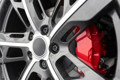 Red Brake calipers photo