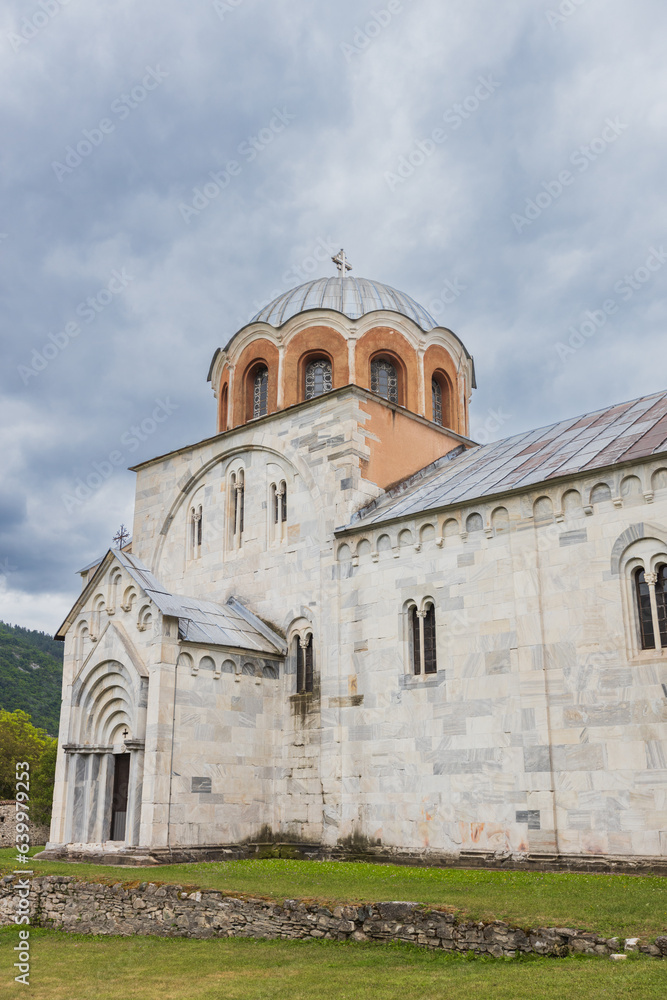 Studenica Monastery, 12th-century Serbian Orthodox Church monastery with rich history and spirituality. UNESCO World Cultural Heritage. Serbia, Europe.