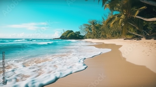 Beautiful tropical ocean coast, deserted © YouraPechkin