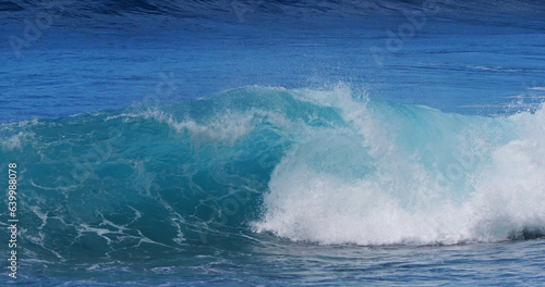 Waves in Atlantic Ocean  Porto Moniz  Madeira Island Portugal