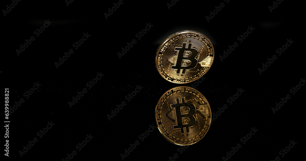 Bitcoins on Black Background. Bitcoins on Black Background Bitcoins on Black Background. Bitcoins on Black Background